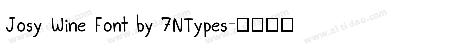 Josy Wine Font by 7NTypes字体转换